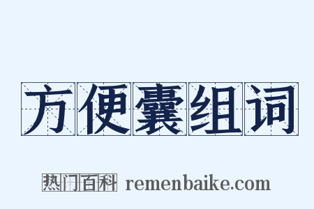 方便囊组词是什么意思的图片